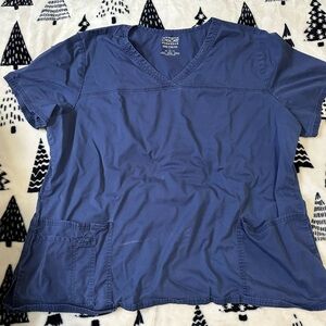 Authentic workwear navy scrub top size 3x